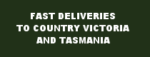 regular deliveries to country vic and tas
